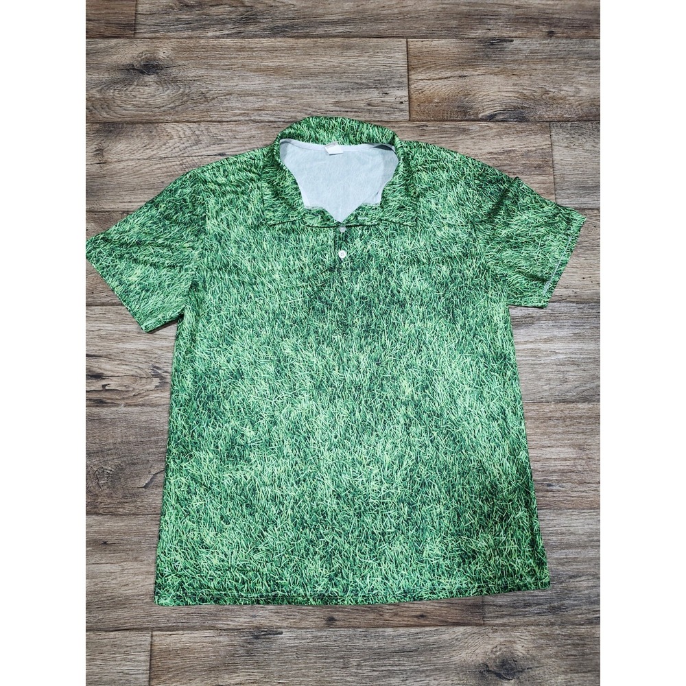 Men's Golf Course Shirt On the Green All over Print Polo Style Fairway Pro light